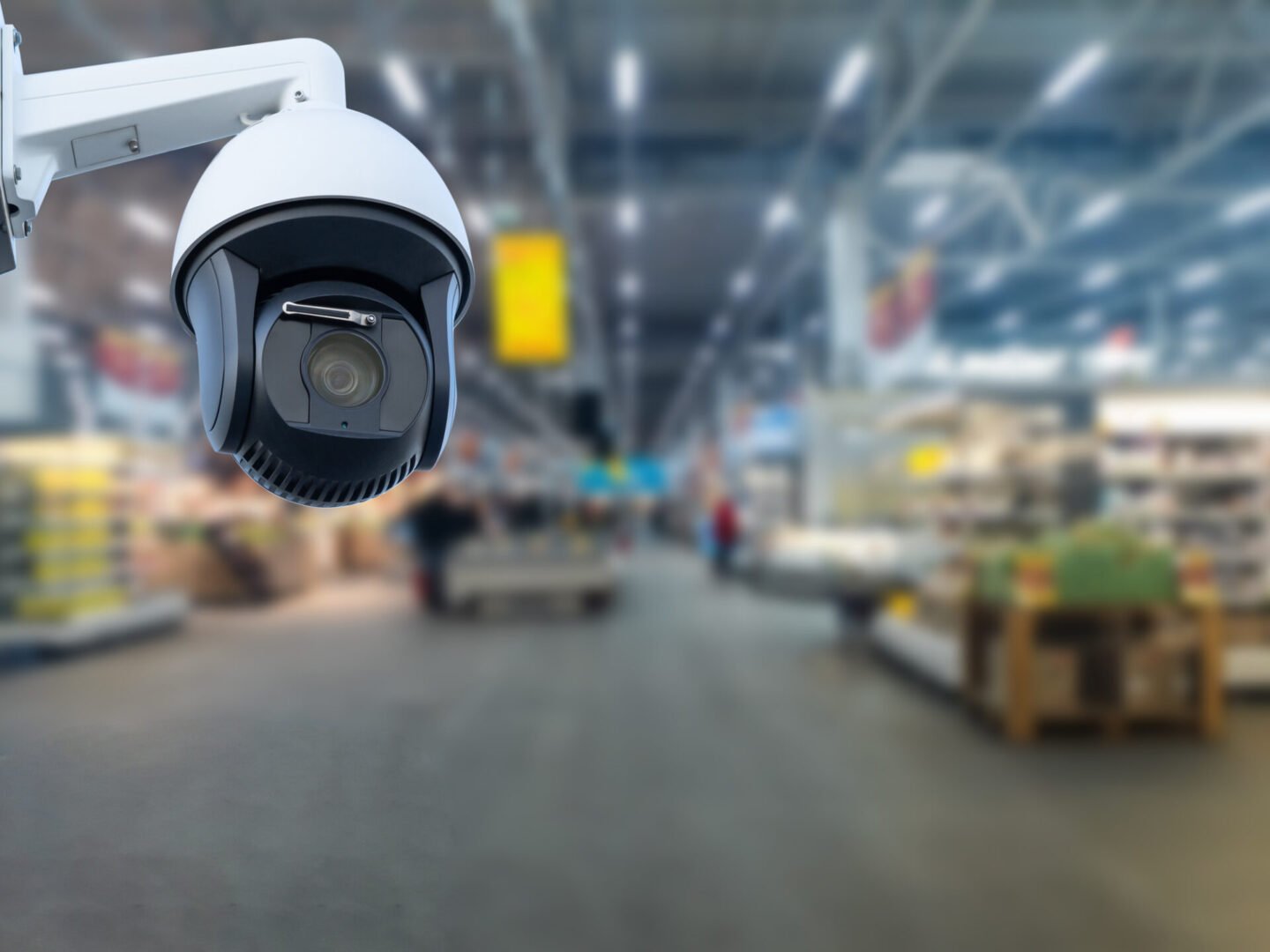CCTV in a supermarket setting